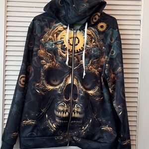 Amazon Black and Gold Graphic Hoodie